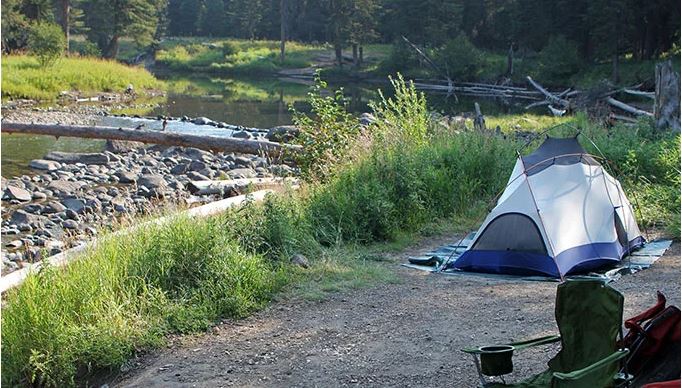 Yellowstone tent camping